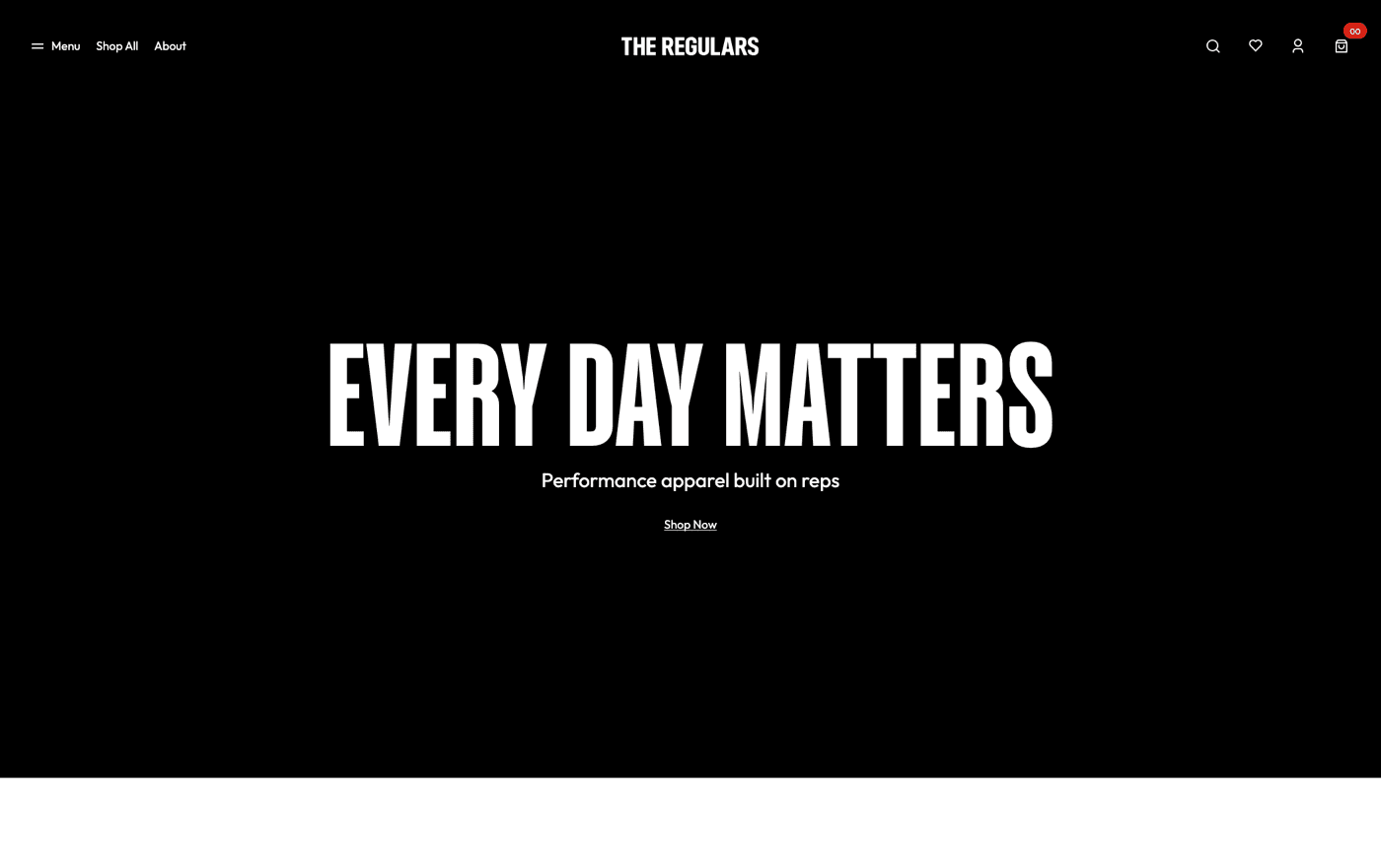 The Regulars — E-commerce · Activewear project by DotVertex