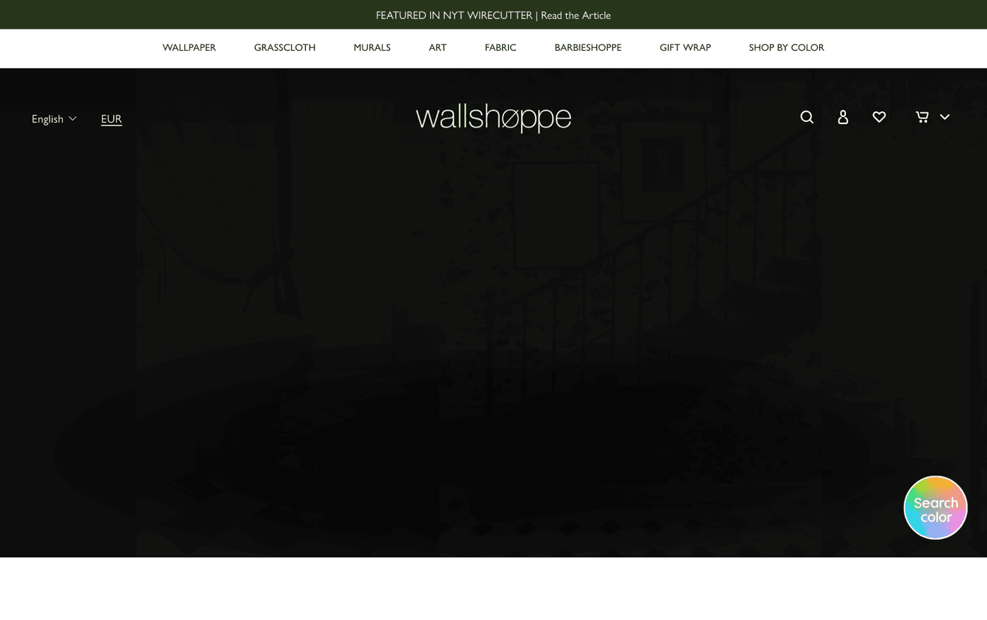 Wallshoppe — E-commerce · Home Decor project by DotVertex